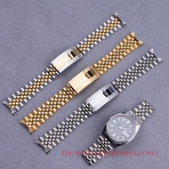 19mm Silver Gold Hollow Curved End Solid Screw Links Watch Band strap Jubilee For Seiko 5 SNXS73 75 79 SNXS80 SNXS81 SNXF05 SNXG47