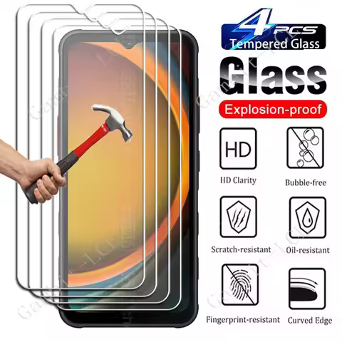 4PCS Tempered Glass For Samsung Galaxy XCover7 Pro XCover4 XCover5 XCover6 XCover 7 6 5 4 4S XCover7