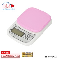 [1KG] LCD Display Electronic Kitchen Scale (GS4009-Pink)