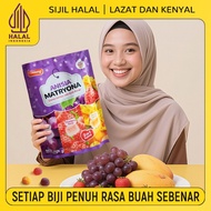 [COD]Coowy Fruit Sandwich gummy 65 keping Halal Mangga Anggur Strawberi & Jus Perisa Buah Asli Lazat