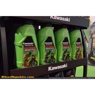 Ready stock engine oil KAWASAKI 10W-40 SL SEMI SYNTHETIC MA2 4T ENGINE 4T OIL (100% GENUINE)