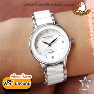 GRAND EAGLE นาฬิกาข้อมือสุภาพสตรี สายสแตนเลส รุ่น AE066L - SILVER/WHITE