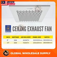 EUROWIND 8/"10" Ceiling Exhaust Fan Kipas Siling Kipas Ekzos Ventilation Fan 抽风机 Exzos Fan Bedroom L