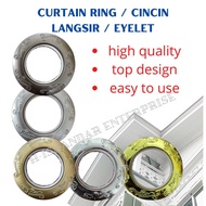 ENGRAVED NANO CURTAIN RING / GELANG LANGSIR / RING LANGSIR / EYELET LANGSIR (100PCS)