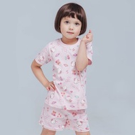 三麗鷗凱蒂 Hello Kitty純棉短袖套裝 台灣製兒童睡衣【ONEDER】