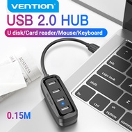 Vention USB Port HUB Multiple USB 2.0 Hub 4 Port PC USB Switch Splitter with LED Indicator USB Hub A