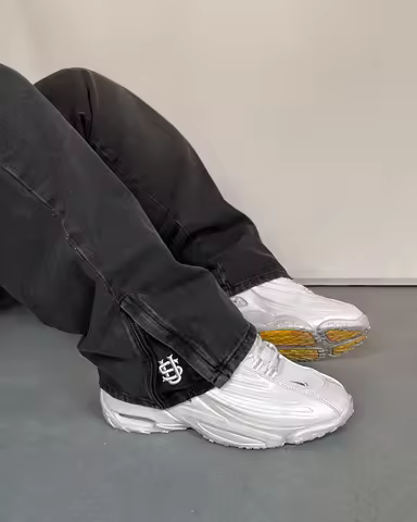 2025 Hip-hop gold coin jeans Y2K retro low waist wide leg zipper pants y2k clothing men's fashion em