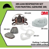 3M 6200 RESPIRATOR SET FOR PAINTING (GENUINE 3M)