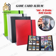 【SG】540 Cards Photo Album Game Card Album Pokemon Cards Collection Holder Binder Folder Top Toys Gif