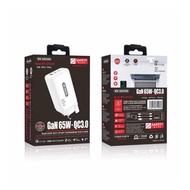 WK DESIGN WP-QPU365 GaN 65W + QC3.0 Fast Wall Charger