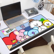 Cute Kpop-Bt21 Mouse Pad Gaming Desk Mat Computer Carpet Offices Desktop Table Mausepad Laptops Cust