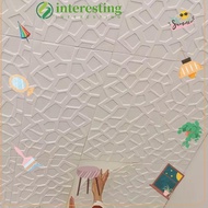 INTERESTING  Foam Ceiling, Self-adhesive Waterproof Wall Stickers,  Anti-collision 35*35cm Peel and 