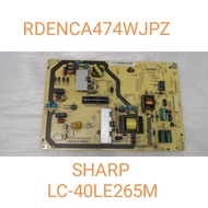 SHARP TV POWER BOARD LC-40LE265M / LC-40LE268M