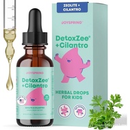 JoySpring DetoxZee Cilantro & Zeolite Drops for Kids | Liquid Zeolite Clinoptilolite with Cilantro E