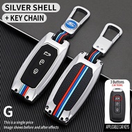 For Ford Territory Ranger T6 T7 WL Fiesta Everest Remote Car Key Cover Metal Key Fob Shell Accessori