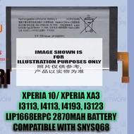 Sony Xperia 8 SOV42 902SO Xperia10 Plus 12390586-00 3000mAh Lip1668erpc 2870mah SNYSQ68 Battery X10 
