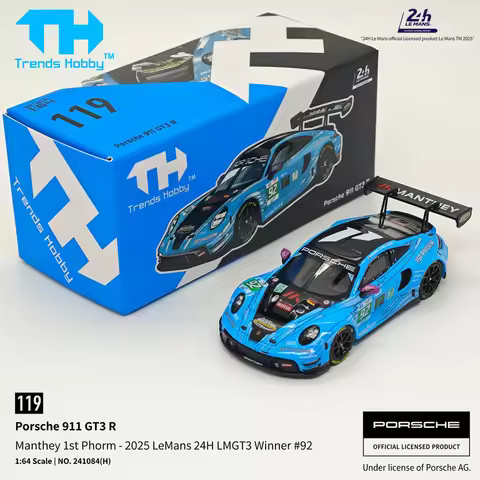 Trends Hobby 1:64 241084(H) Porsche 911 GT3 R Manthey 1st Phorm 2025 Le Mans 24H LMGT3 Winner #92 Di