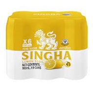 SINGHA RED LEMON SODA 330 ML * 6 CANS