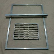 Stainless steel cookie frame 40x30x1 plus square kastengel