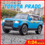 1:24 Toyota Prado LC250 Diecast Car Model Alloy Car Toy Gift for Children Girls Hadiah