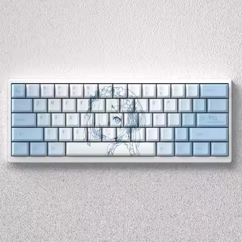 73 Keys Keycaps Rem Anime PBT Dye Sublimation Cherry Blue for 60 65 68 Mechanical Keyboard Custom An