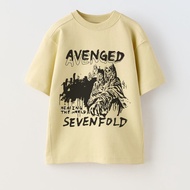 KREACTIVE T-Shirt AVENGED SEVENFOLD Life Is But a Dream Healing The World Beige A7X Oversize Tee - O