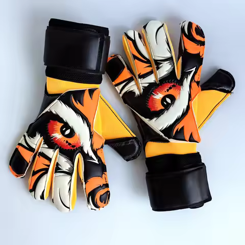 Soccer goalkeeper gloves VG3 style inner seam cut for anti slip and high viscosity, all latex withou