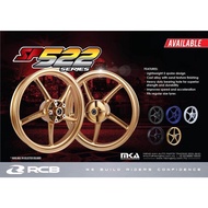 RCB SP522 SPORT RIM 100% ORIGINAL RCB Y15ZR Y16ZR R15 R25 MT25 MT15 RS150R LC315 LC5S RACING BOY YAMAHA HONDA GOLD BLACK