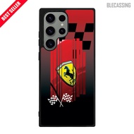 Hardcase Casing Cover Samsung Galaxy S24 S23 S22 S21 FE Plus Ultra 5G Tpu Custom Ferrari SB1218