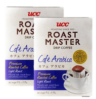 UCC Roast Master Drip Coffee Cafe Arabica ยูซีซี กาแฟคั่วบด ดริฟคอฟฟี่ คั่วอ่อน 9g. x 5 Pcs. (2กล่อง)