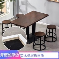 Milk Combination Fast Food Tea Shop Hotel Snack Table Chair Commercial Set Square Table Dining Cafe 