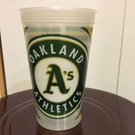 MLB大聯盟 奧克蘭運動家隊 霧面塑膠杯