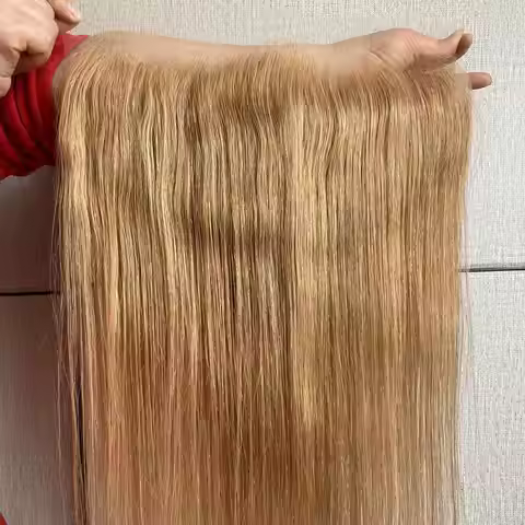 Invisible HD Lace Frontal Only #27 Honey Blonde Melt Skins Brazilian Remy Straight Human Hair 5x5 6x