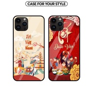 Case for iPhone 16 Pro Max/15 Pro Max/14 Pro Max/11 Pro Max.... Cat Glass Case CNY Collection 8