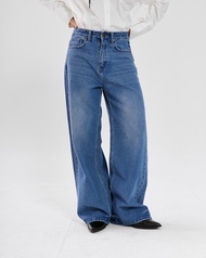 HEARTMELT - MELTED BAGGY JEANS กางเกงยีนส์ เอวต่ำ ทรงขาบาน