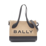 【二手】Bally BALLY手提包 BAR KEEP ON XSブラウン/黑色帆布皮革 Bar Keep On XS 女款二手