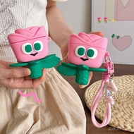 Rose Red Flower Cute Cartoon Earphone Case Suitable for aipod4/pro/pro2/pro3 Bluetooth Earphone Case