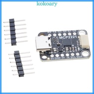 KOK Versatile MCP2221A USB to GPIO ADC I2C Module Highly Speed USB Converters