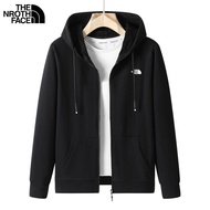 NORTH FACE Beijia ฤดูใบไม้ร่วงและฤดูหนาวผู้ชายผ้าฝ้าย Cardigan Hooded กีฬาเสื้อกันหนาวอบอุ่นร้อยด้าน