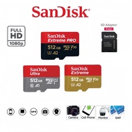SanDisk 512GB Triple Pack: Extreme PRO + Extreme + Ultra MicroSDXC | U3 V30 A2/A1 | Up to 200MB/s | 