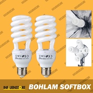 Original 45W Light Bulb 45 Watt Bholam Softbox Spiral Lighting E27 No LED Godox Andoer