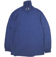 ESSAYESSAY日本製造 LV 高領長袖 T 卹，ES05TS-02 碼，海軍藍，小號。