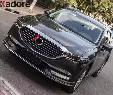 Front Hood Engine Decorative Cover Trim For Mazda CX5 CX-5 CX-8 CX8 2017-2023 2024 Chrome Front Bonn