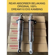 DREAM110 REAR ABSORBER BELAKANG SET ORIGINAL 100% FOR DREAM110 DREAM110 FI EX5 KAMBING