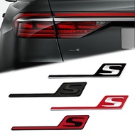 Car Accessories ABS S Emblem Rear Trunk Body Badge Sticker For Mercedes Benz C63 AMG E63 W117 Cla45 W205 W212 E63 W207