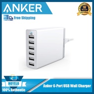 Anker 60W 6-Port Fast Charger USB Wall Charger Universal Charger For Iphone Macbook Nintendo Switch