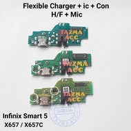 Plus ic + Infinix Smart 5 Original Flexible Charger + ic Flexible Flexible Connector Charger INFINIX