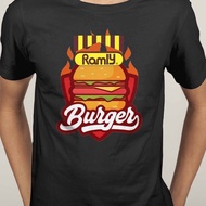 Ramly Burger Ayam Burger Daging Benjo mcdonald T-Shirt Men Cotton Short Sleeve T-shirt shirt O-Neck 