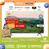 NEW COOCAA TV 50 inch Y65 - GOOGLE TV-4K UHD-Dolby Audio - Eye Care - HDR10 - Find Remote - (COOCAA 