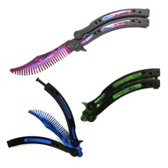 Butterfly Comb Trainer Training Practice Stainless Steel CSGO Balisong Trainer